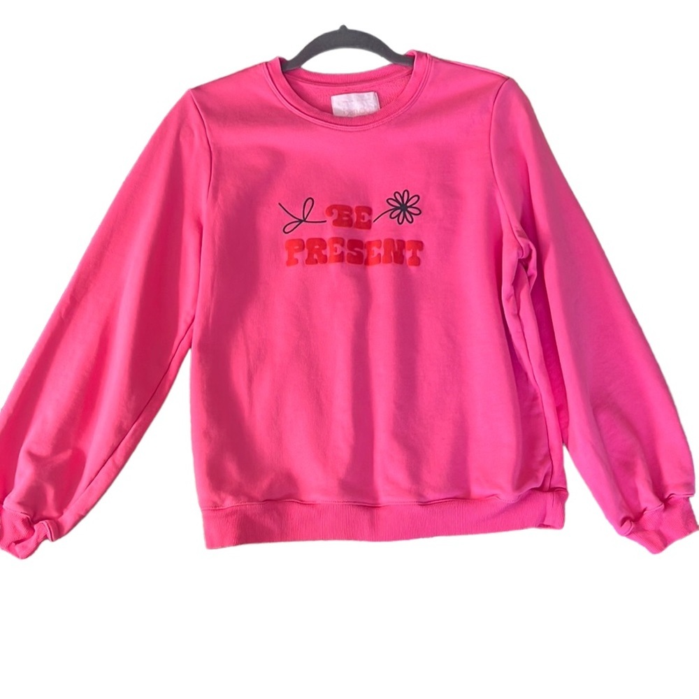 ban.do Be Present Balloon Sleeve Crop Length Pullover Sweater - Picture 5 of 7